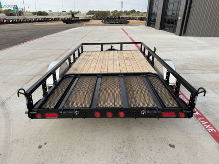 New 2026 PJ 77"x12' Single Axle Utility Trailer - U7