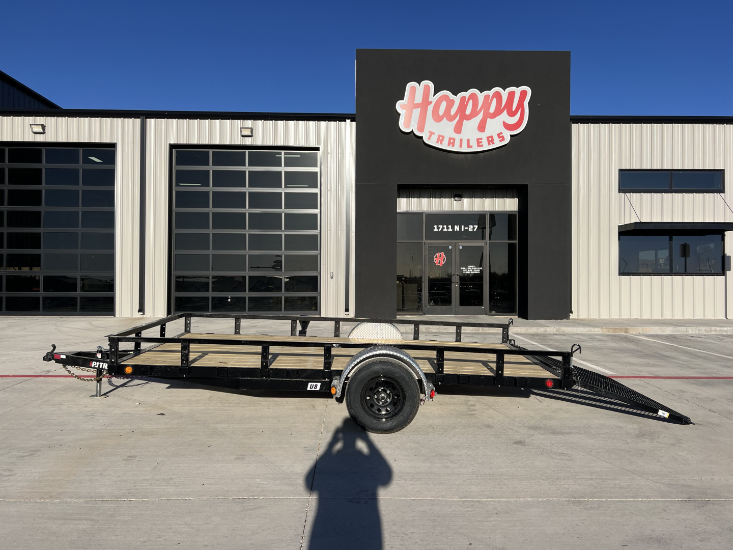 New 2026 PJ 83"x14' Single Axle Utility Trailer - U8