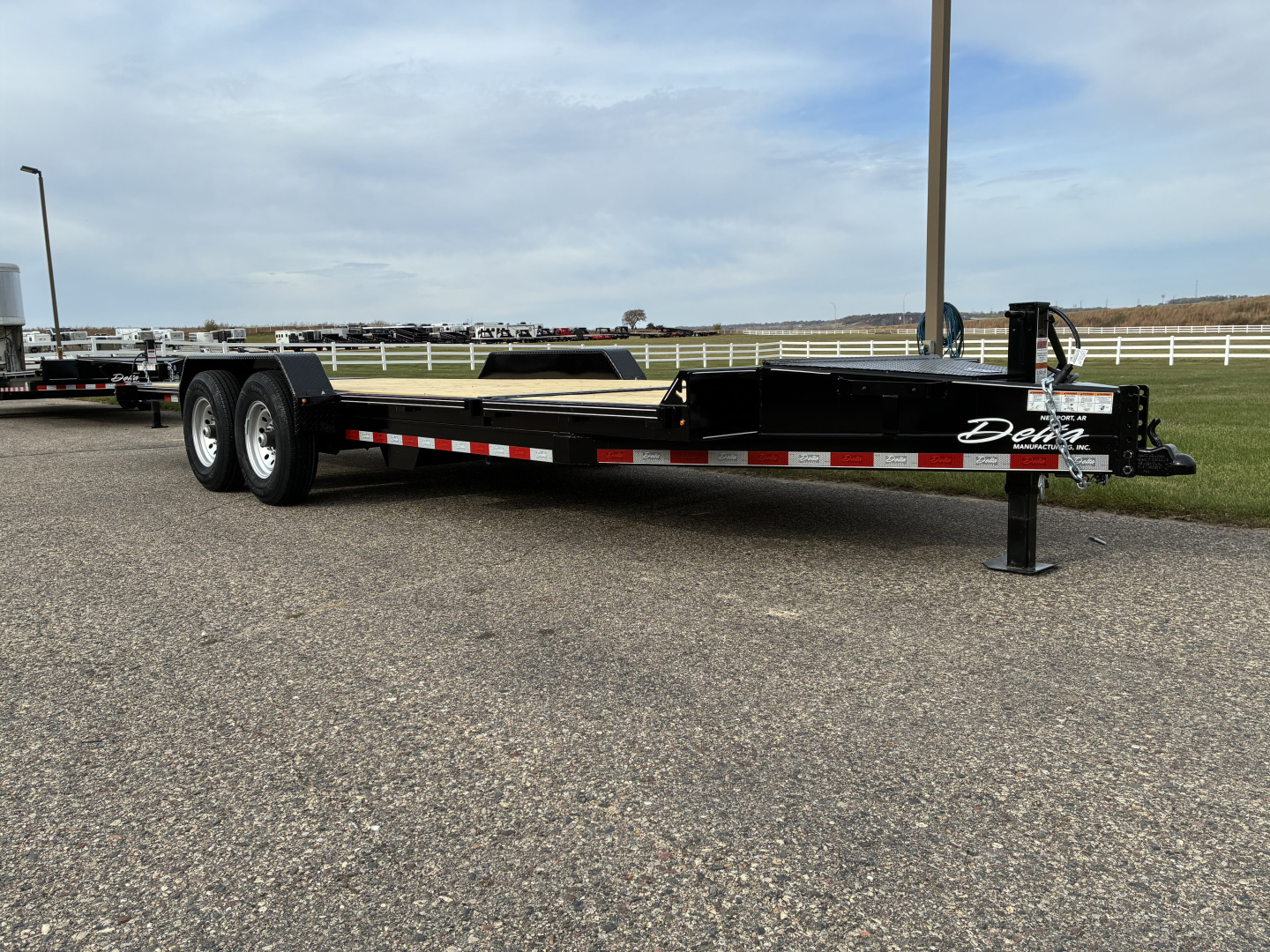 New 2026 Delta 27TB Bumper Pull Tilt 20' Flatbed Trailer