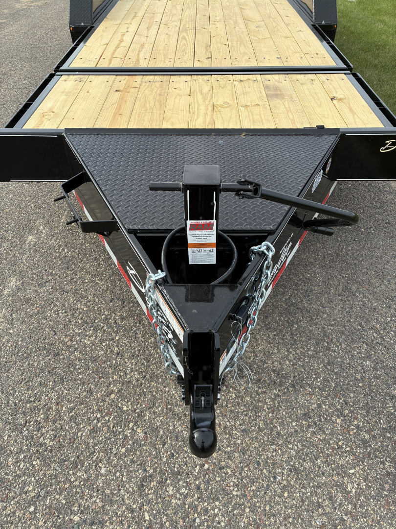 New 2026 Delta 27TB Bumper Pull Tilt 20' Flatbed Trailer