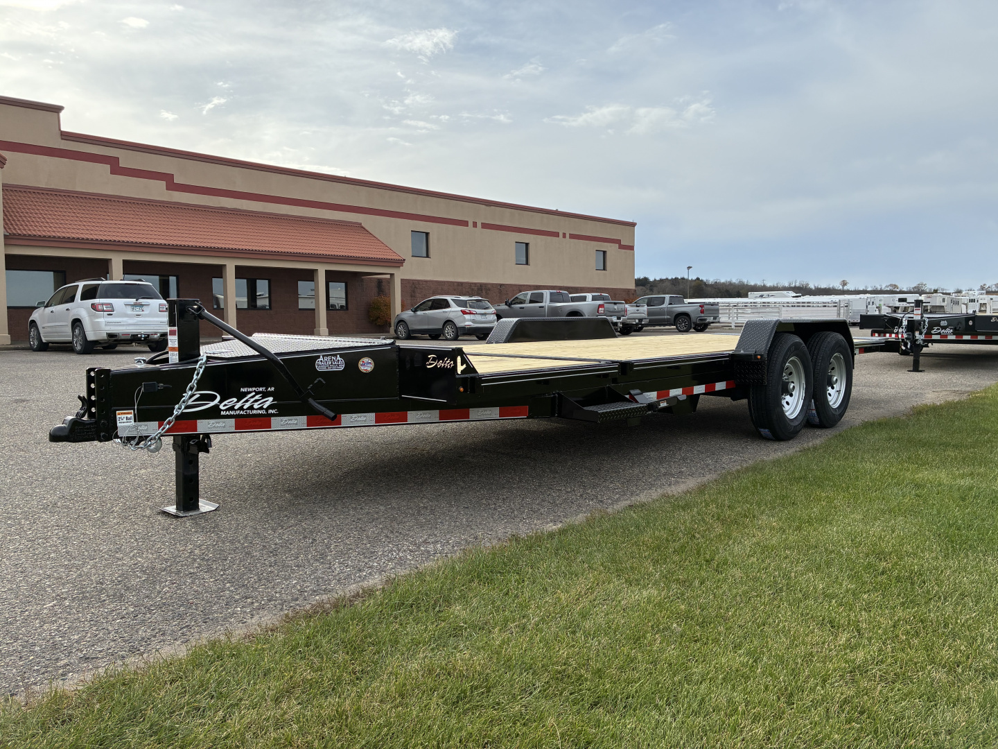 New 2026 Delta 27TB Bumper Pull Tilt 20' Flatbed Trailer