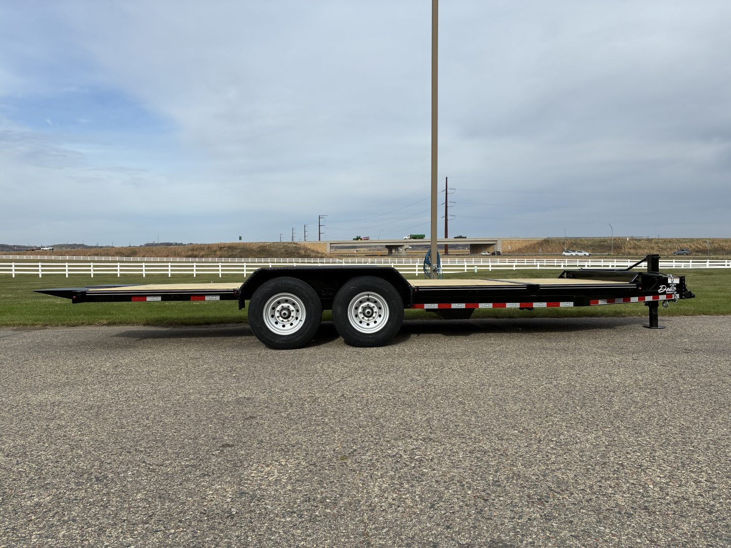 New 2026 Delta 27TB Bumper Pull Tilt 20' Flatbed Trailer