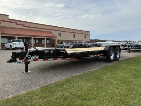 New 2026 Delta 27TB Bumper Pull Tilt 20' Flatbed Trailer