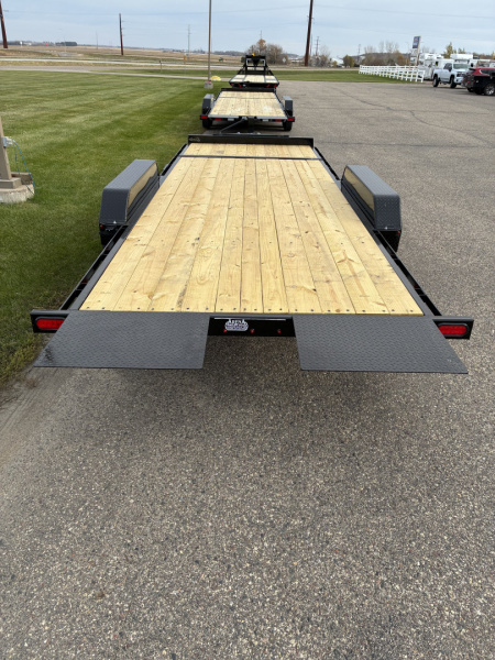 New 2026 Delta 27TB Bumper Pull Tilt 20' Flatbed Trailer