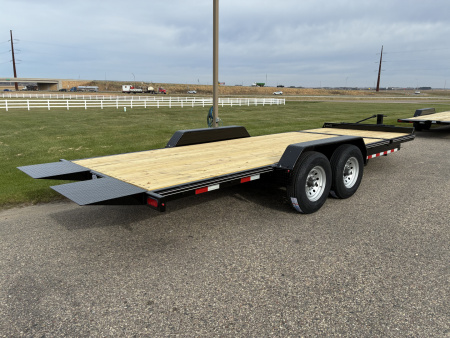 New 2026 Delta 27TB Bumper Pull Tilt 20' Flatbed Trailer
