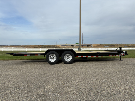 New 2026 Delta 27TB Bumper Pull Tilt 20' Flatbed Trailer