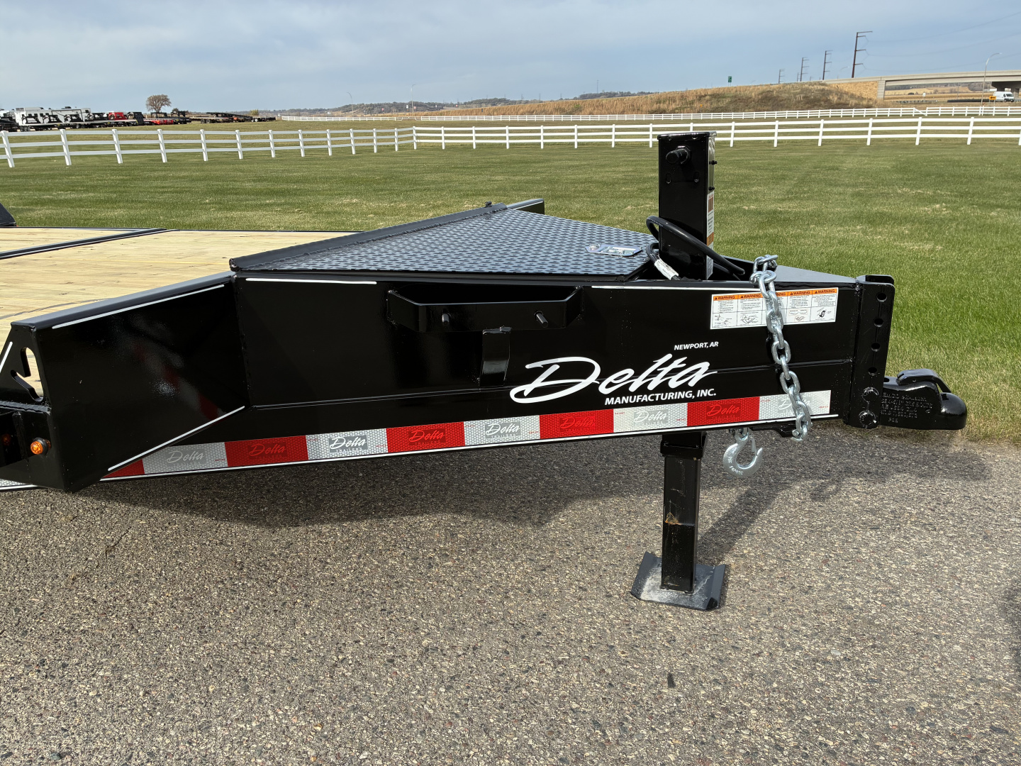 New 2026 Delta 27TB Bumper Tilt 22' Flatbed Trailer