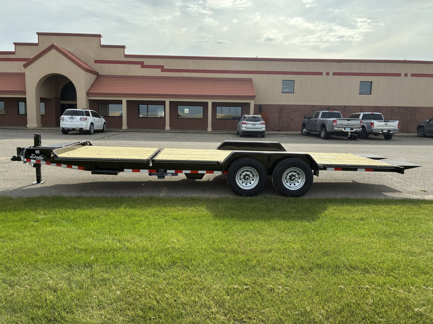 New 2026 Delta 27TB Bumper Tilt 22' Flatbed Trailer
