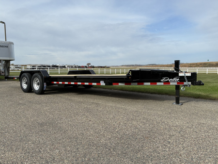 New 2026 Delta 27TB Bumper Tilt 22' Flatbed Trailer
