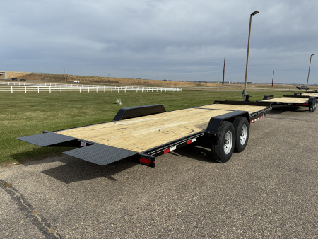 New 2026 Delta 27TB Bumper Tilt 22' Flatbed Trailer