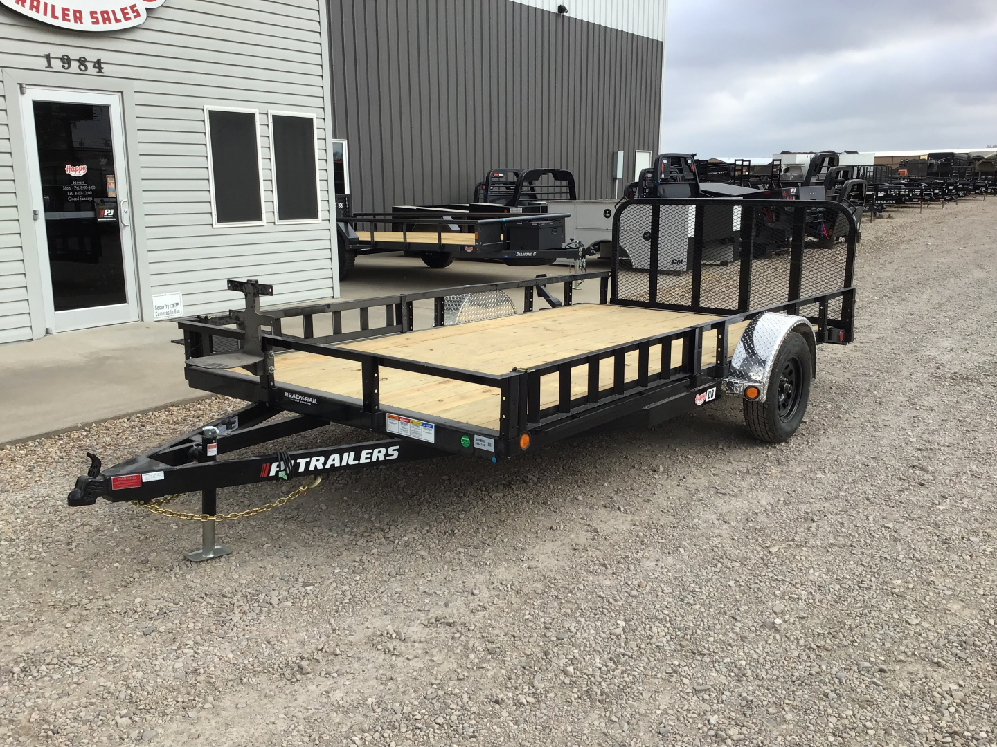 New 2026 PJ 83"x14' Single Axle Utility Trailer - U8