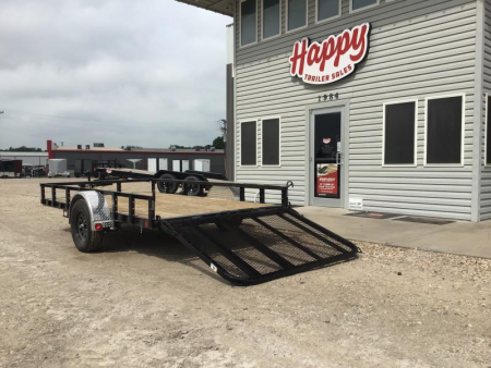 New 2026 PJ 77"x12' Single Axle Utility Trailer - U7