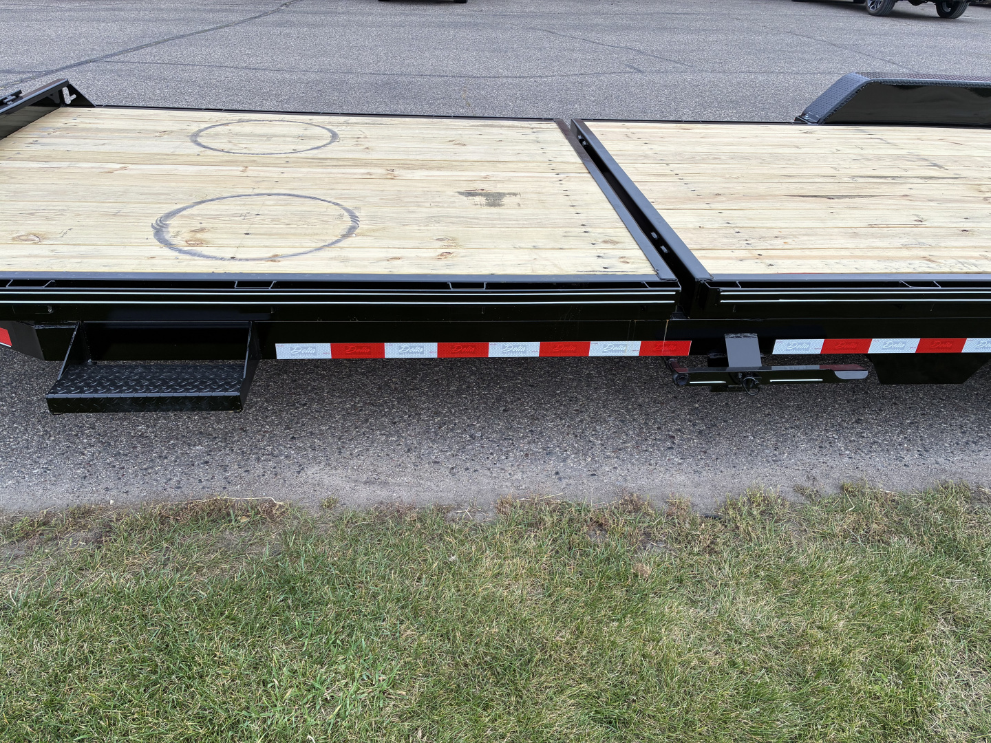 New 2026 Delta 27TB Bumper Pull Tilt 24' Flatbed Trailer