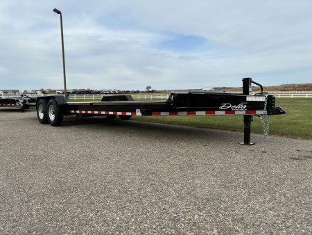 New 2026 Delta 27TB Bumper Pull Tilt 24' Flatbed Trailer