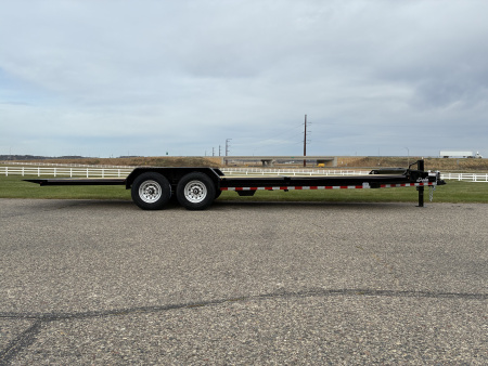 New 2026 Delta 27TB Bumper Pull Tilt 24' Flatbed Trailer