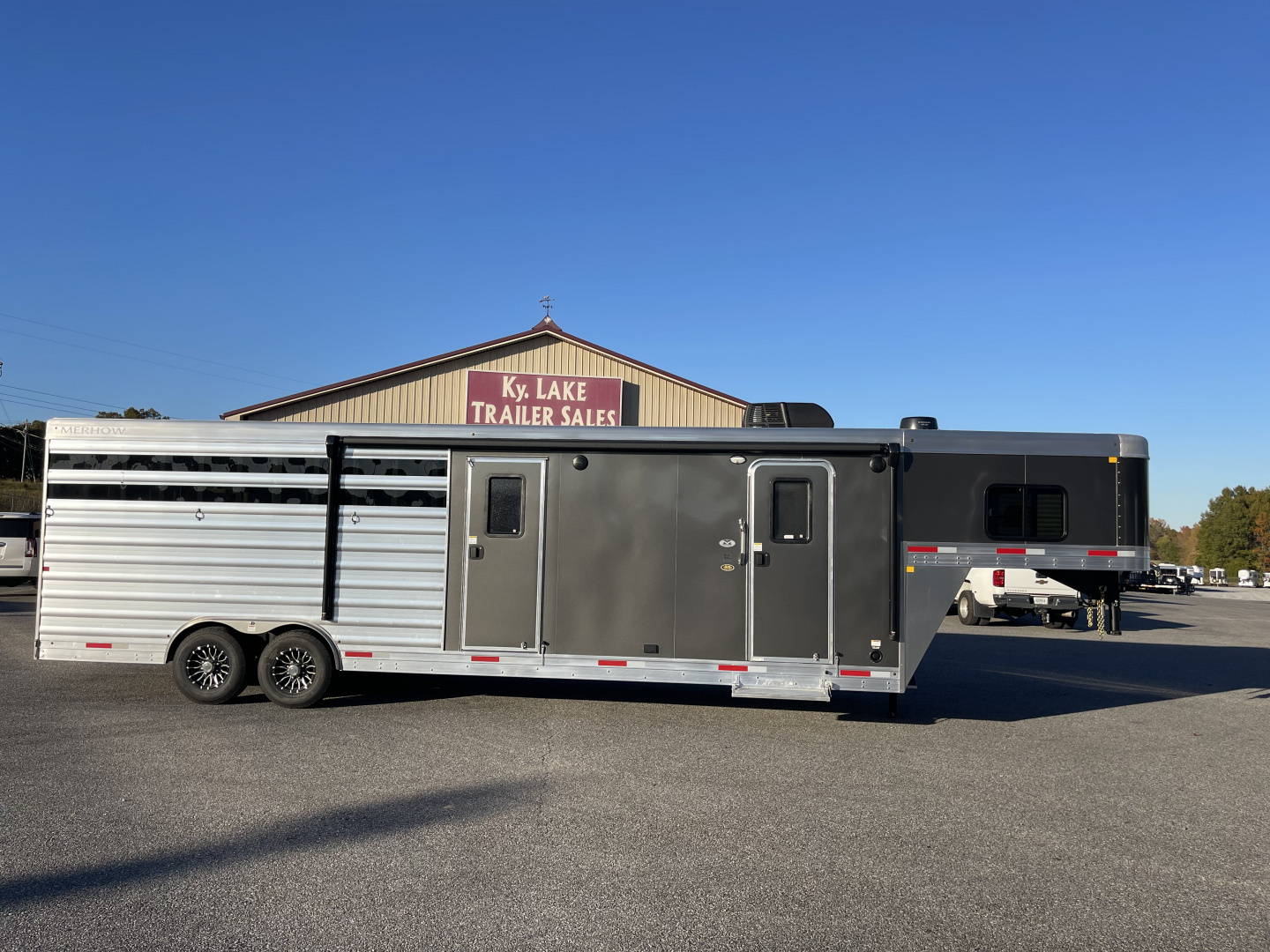 New 2026 Merhow Trailers STOCK COMBO 14' Stock / Stock Combo Trailer