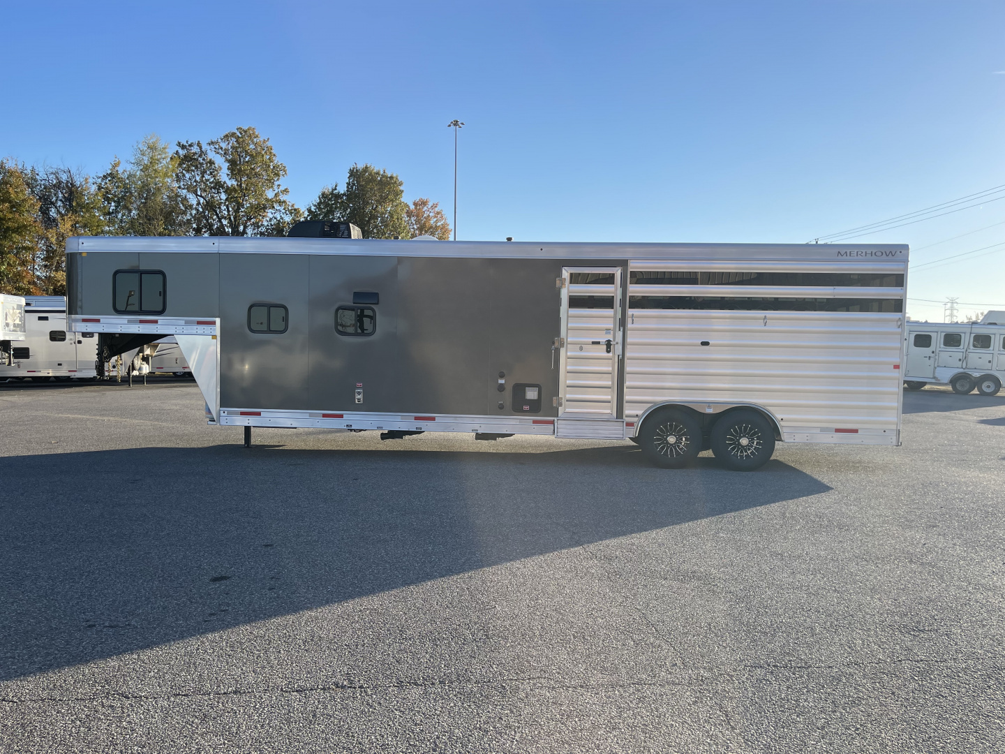 New 2026 Merhow Trailers STOCK COMBO 14' Stock / Stock Combo Trailer