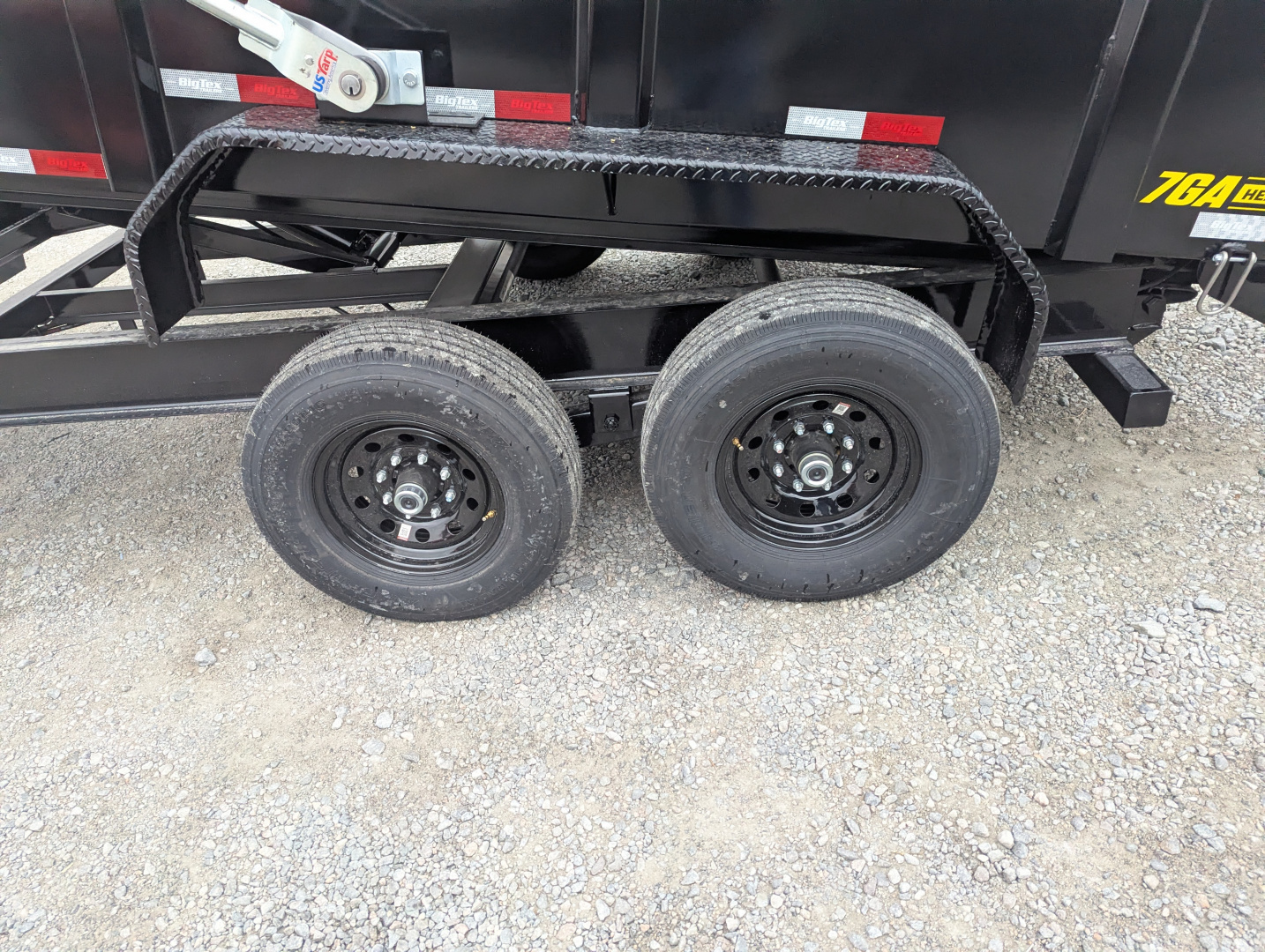 New 2026 Big Tex Trailers 7x14TD Heavy Duty 15.4K Telescopic Dump w/ X Series, Slide-In Ramps & 4' Sides