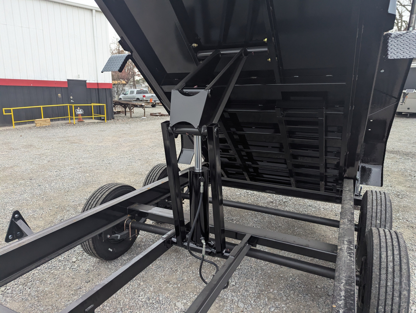 New 2026 Big Tex Trailers 7x14TD Heavy Duty 15.4K Telescopic Dump w/ X Series, Slide-In Ramps & 4' Sides