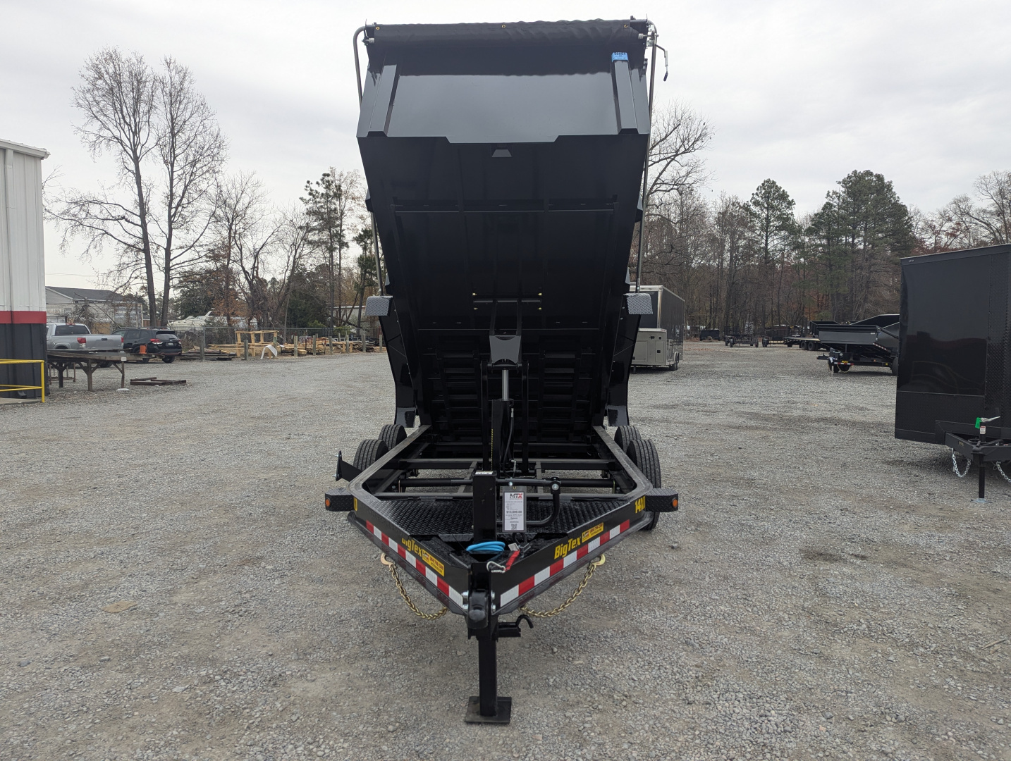 New 2026 Big Tex Trailers 7x14TD Heavy Duty 15.4K Telescopic Dump w/ X Series, Slide-In Ramps & 4' Sides