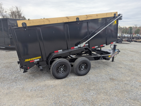 New 2026 Big Tex Trailers 7x14TD Heavy Duty 15.4K Telescopic Dump w/ X Series, Slide-In Ramps & 4' Sides
