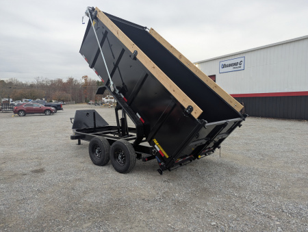 New 2026 Big Tex Trailers 7x14TD Heavy Duty 15.4K Telescopic Dump w/ X Series, Slide-In Ramps & 4' Sides