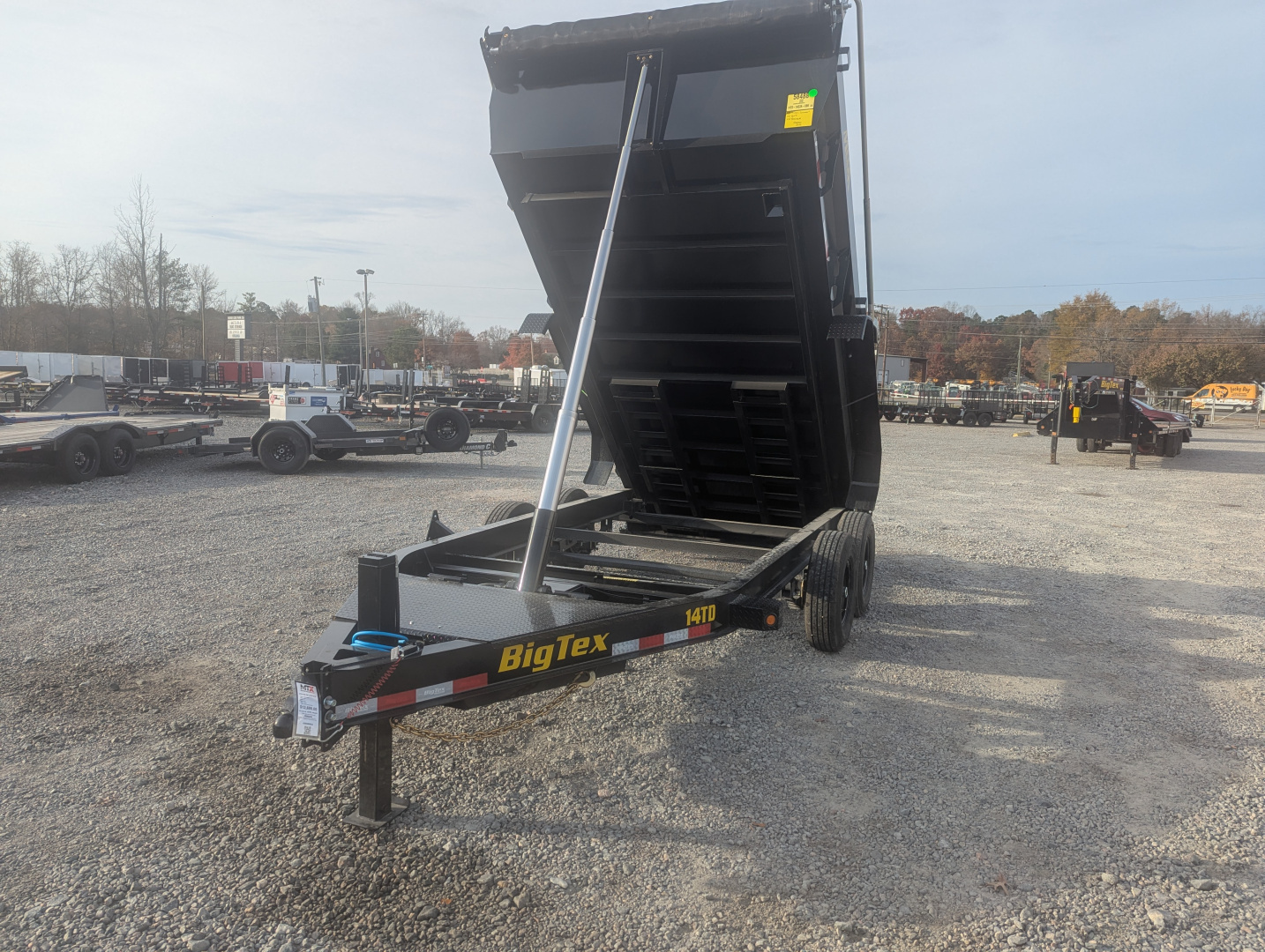 New 2026 Big Tex Trailers 7x14TD Heavy Duty 15.4K Telescopic Dump w/ X Series & Slide-In Ramps
