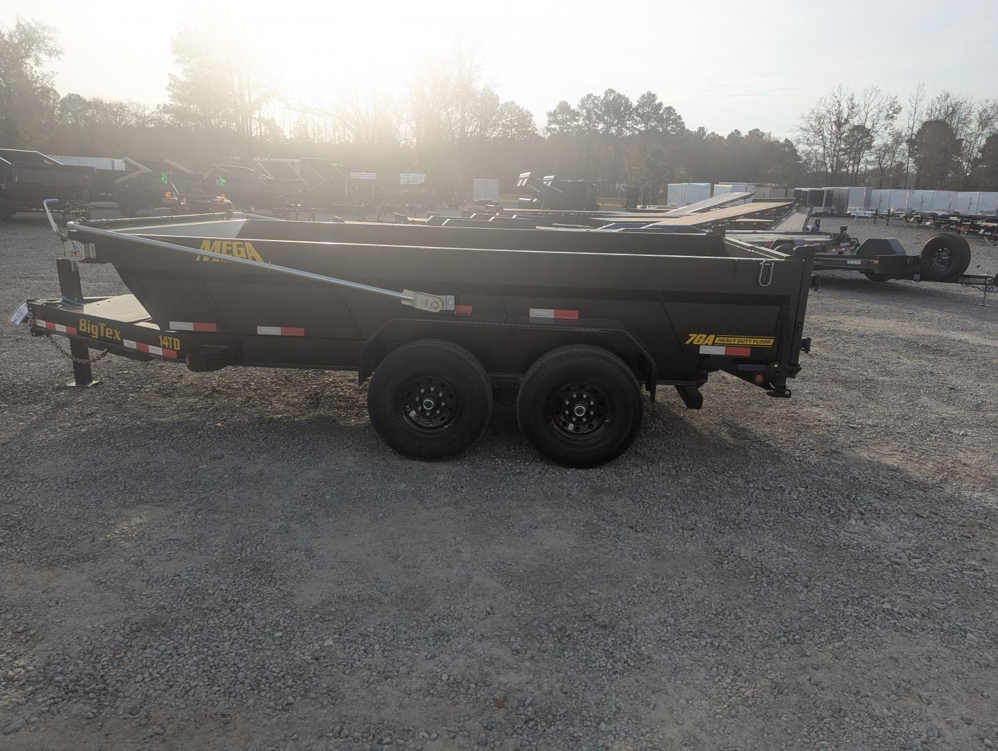 New 2026 Big Tex Trailers 7x14TD Heavy Duty 15.4K Telescopic Dump w/ X Series & Slide-In Ramps