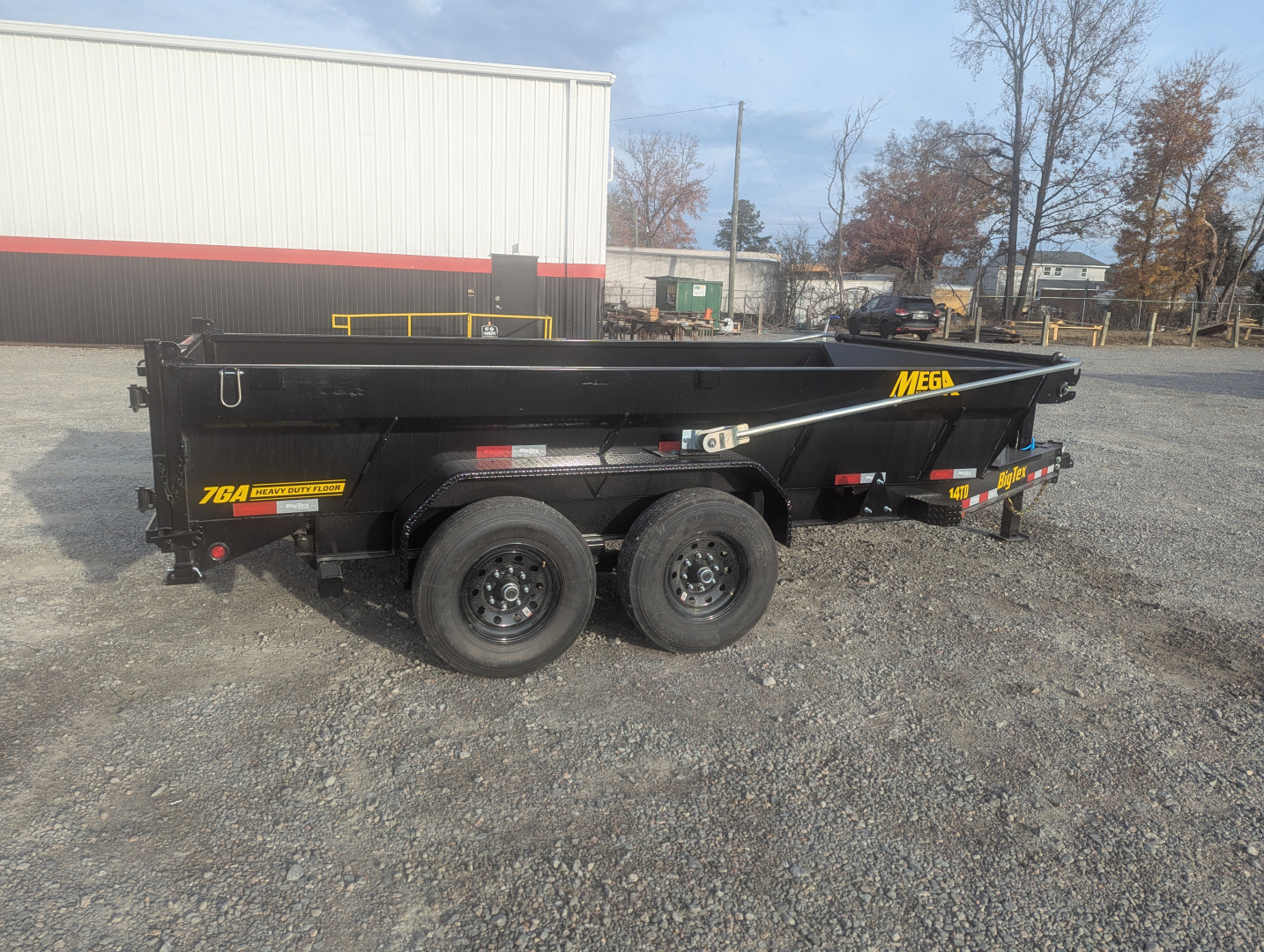 New 2026 Big Tex Trailers 7x14TD Heavy Duty 15.4K Telescopic Dump w/ X Series & Slide-In Ramps