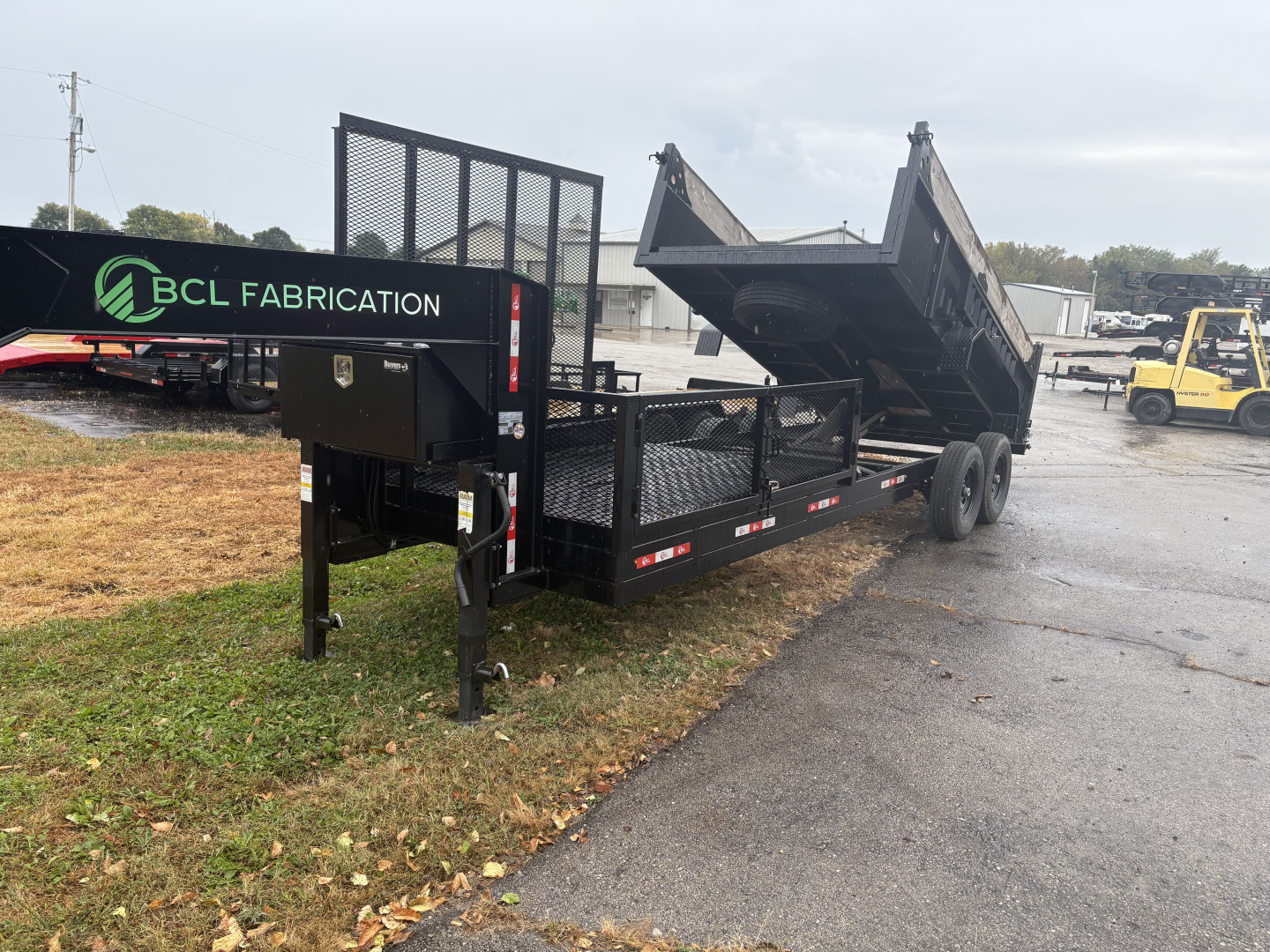 New 2025 BCL Fabrication 82”x22 Landscape Dump 14’ Dump 8’ Platform Dump Trailer