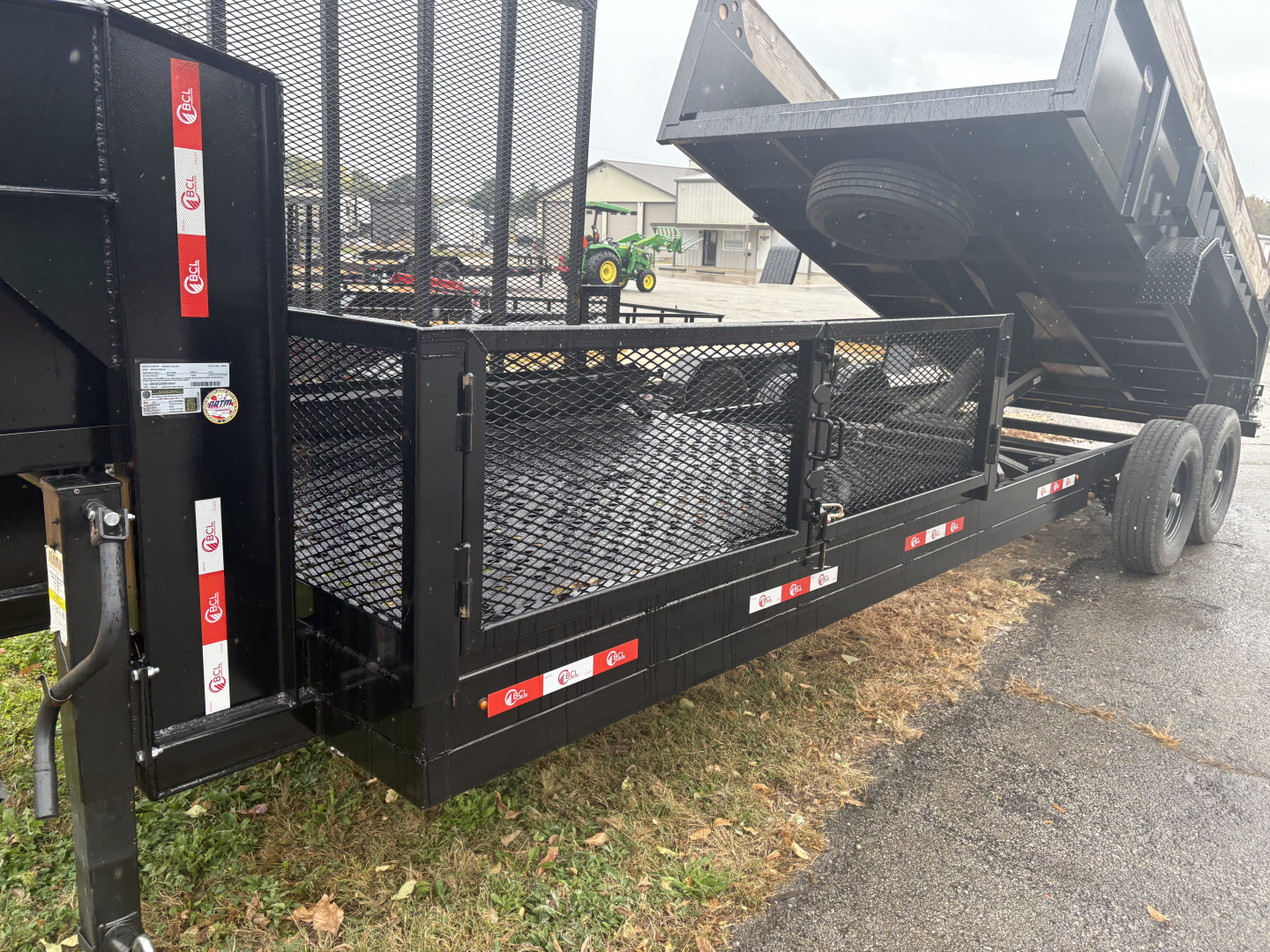 New 2025 BCL Fabrication 82”x22 Landscape Dump 14’ Dump 8’ Platform Dump Trailer