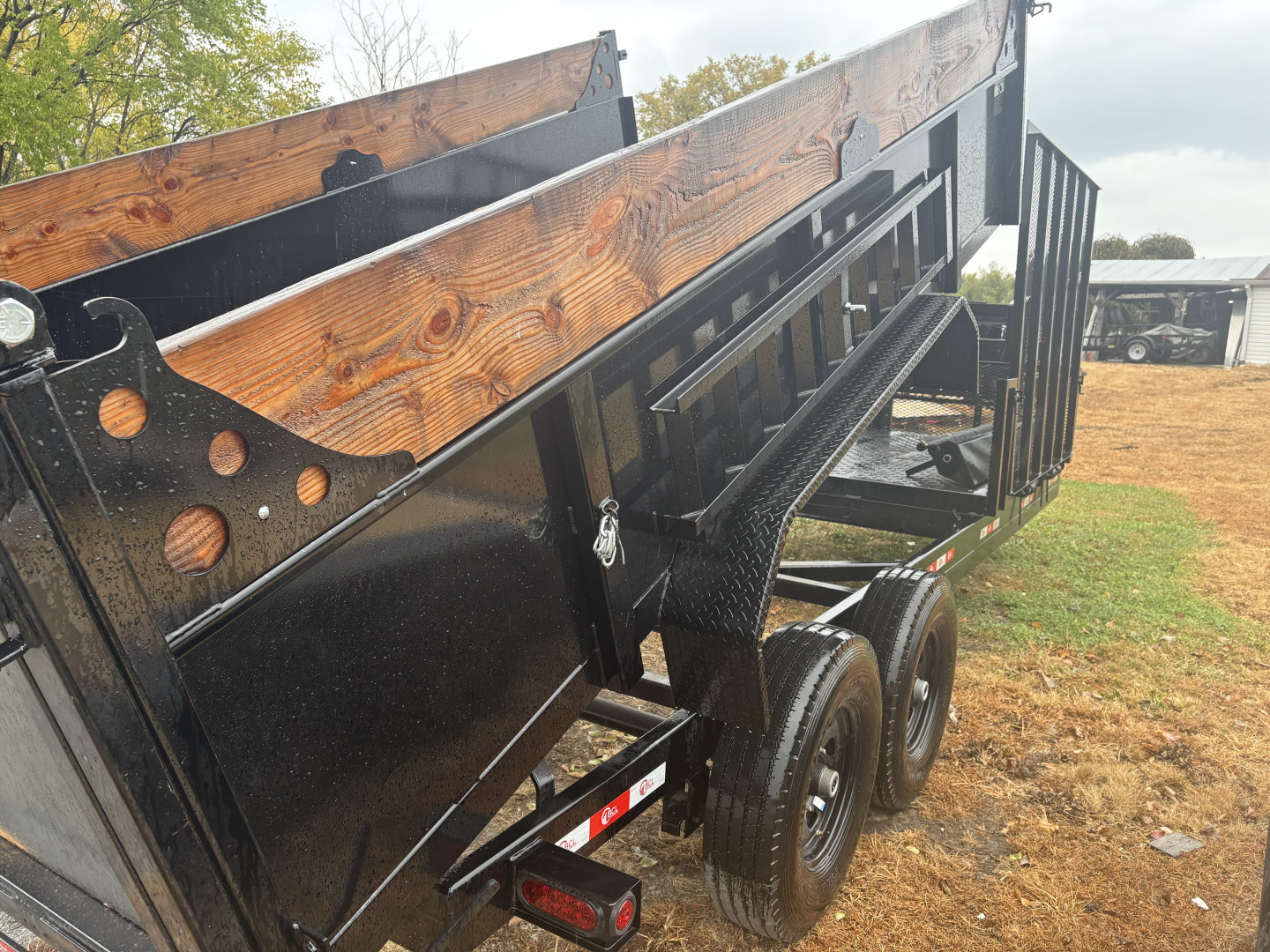 New 2025 BCL Fabrication 82”x22 Landscape Dump 14’ Dump 8’ Platform Dump Trailer