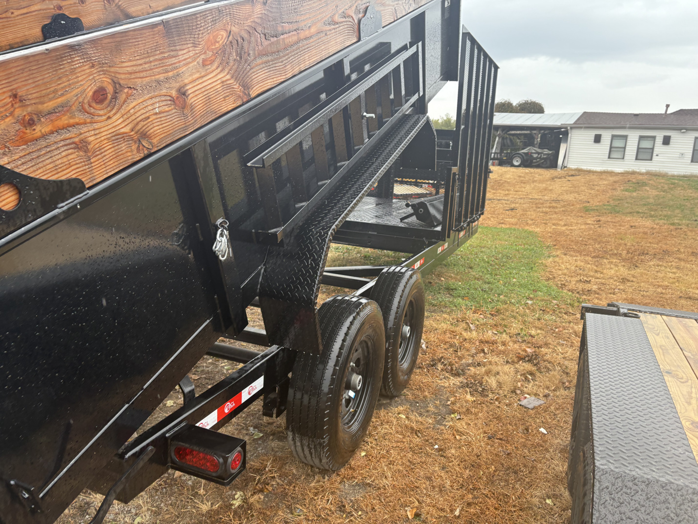 New 2025 BCL Fabrication 82”x22 Landscape Dump 14’ Dump 8’ Platform Dump Trailer