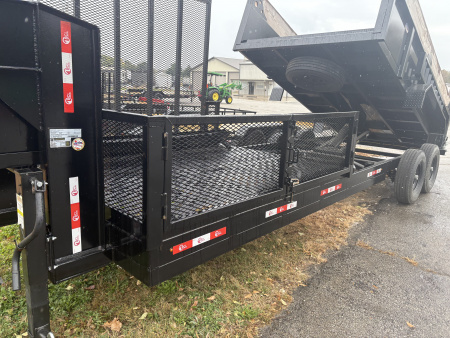 New 2025 BCL Fabrication 82”x22 Landscape Dump 14’ Dump 8’ Platform Dump Trailer