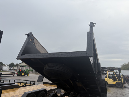 New 2025 BCL Fabrication 82”x22 Landscape Dump 14’ Dump 8’ Platform Dump Trailer