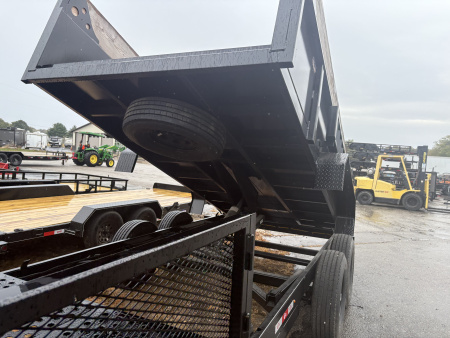 New 2025 BCL Fabrication 82”x22 Landscape Dump 14’ Dump 8’ Platform Dump Trailer