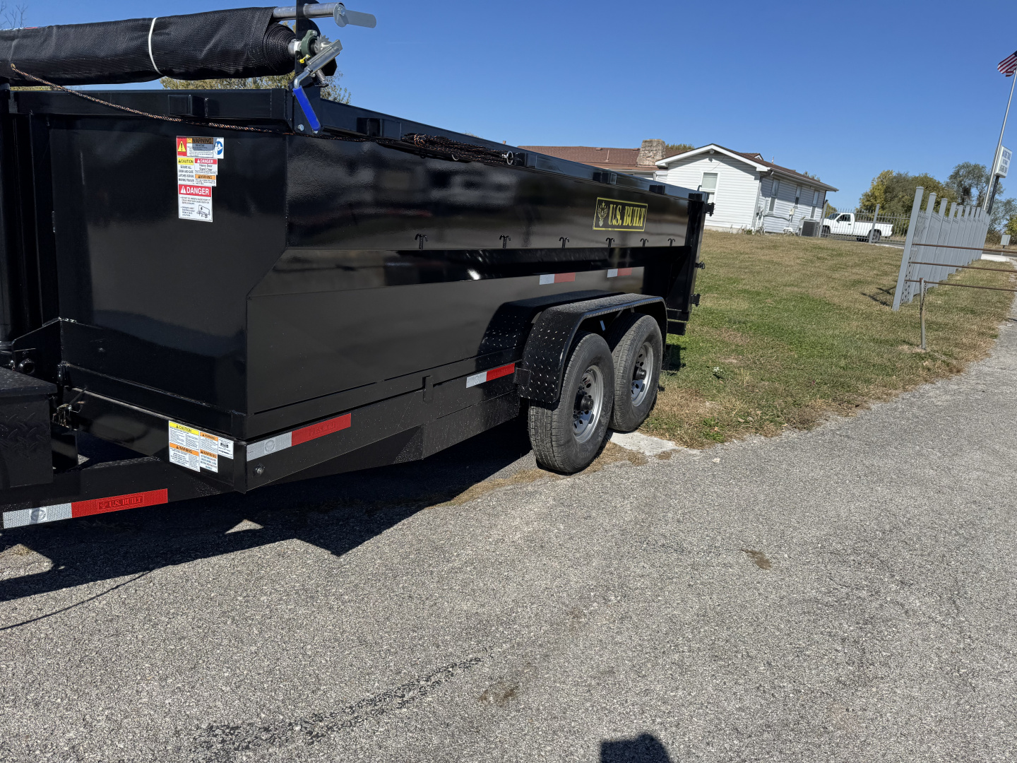 New 2026 US Built 82”x14’ Dump Tailer 16k gvwr Dump Trailer