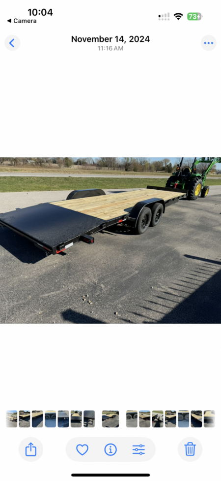 New 2026 WD Trailers 83”x24’ Flatbed Trailer Flatbed Trailer