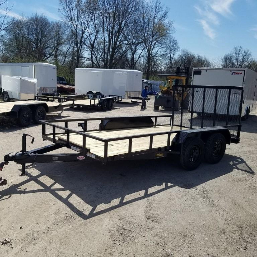 New 2026 MEB 77x14 Utility Trailer W/Ramp 7K