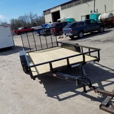 New 2026 MEB 77x14 Utility Trailer W/Ramp 7K