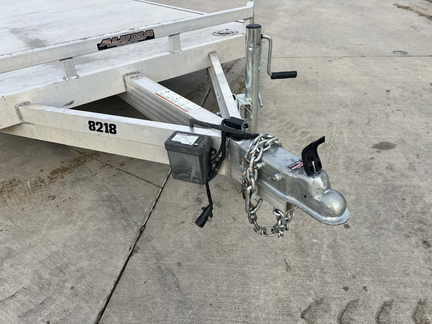 Used 2017 ALUMA 18 ft ALL ALUMINUM Car Trailer Aluminum Floor All aluminum construction