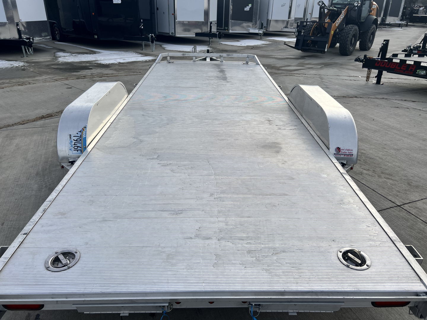 Used 2017 ALUMA 18 ft ALL ALUMINUM Car Trailer Aluminum Floor All aluminum construction