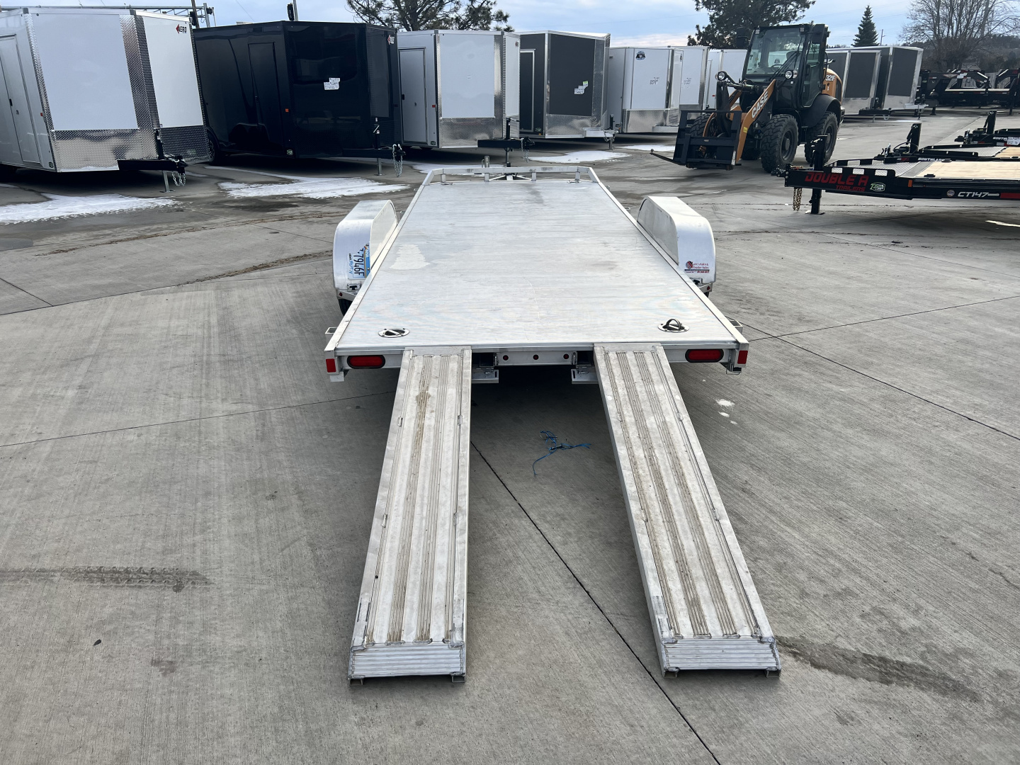 Used 2017 ALUMA 18 ft ALL ALUMINUM Car Trailer Aluminum Floor All aluminum construction