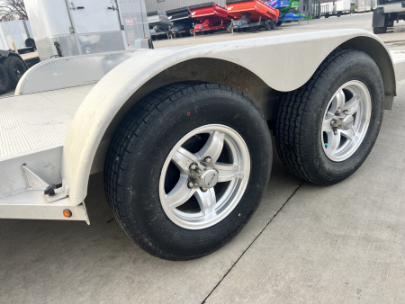 Used 2017 ALUMA 18 ft ALL ALUMINUM Car Trailer Aluminum Floor All aluminum construction