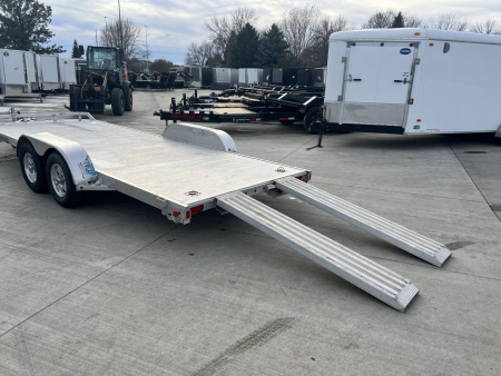 Used 2017 ALUMA 18 ft ALL ALUMINUM Car Trailer Aluminum Floor All aluminum construction