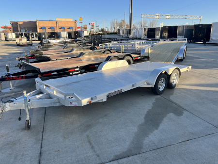 Used 2017 ALUMA 18 ft ALL ALUMINUM Car Trailer Aluminum Floor All aluminum construction