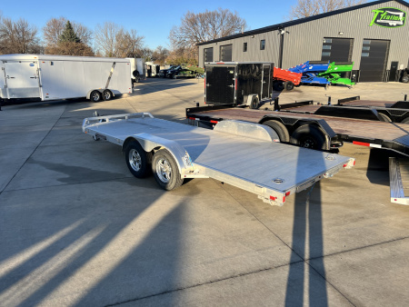Used 2017 ALUMA 18 ft ALL ALUMINUM Car Trailer Aluminum Floor All aluminum construction