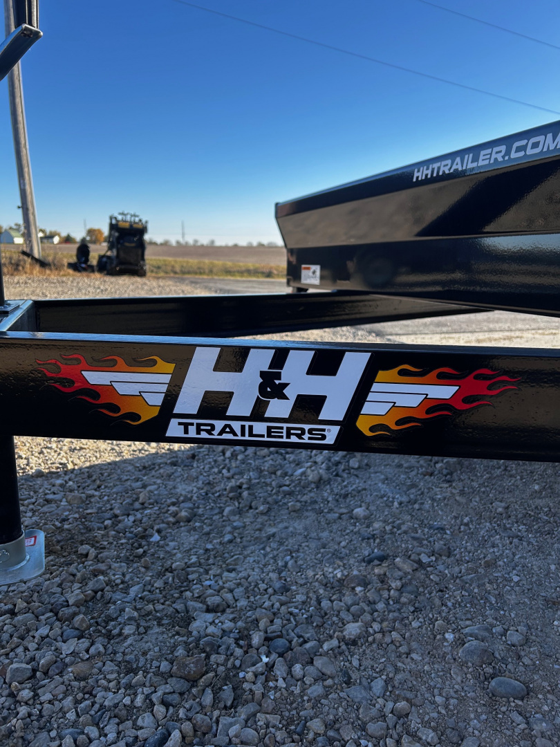 New 2026 H&H Trailers 82"X16' 7k gvwr Slide-Out ramps Car / Racing Trailer