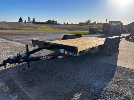 New 2026 H&H Trailers 82"X16' 7k gvwr Slide-Out ramps Car / Racing Trailer