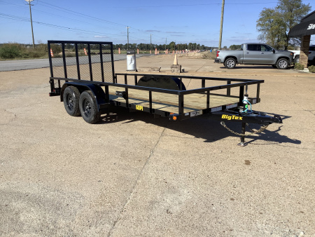New 2026 Big Tex 60PI-16 Tandem Axle Pipe-Top Utility Trailer with Ramp Gate